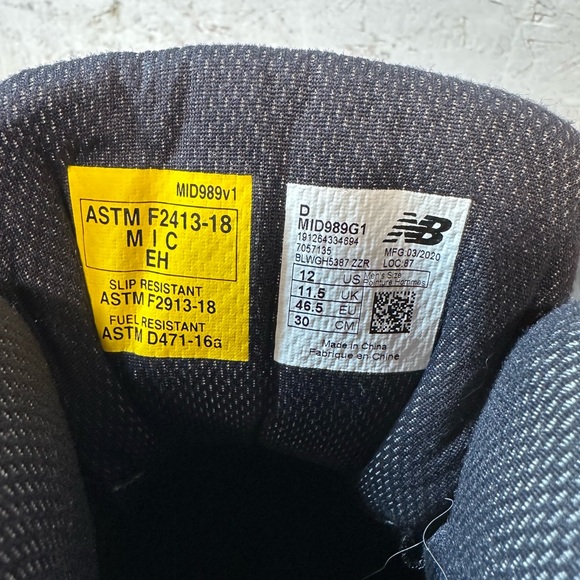 New Balance 988V1 Black Industrial Boots NWOT - Picture 11 of 15